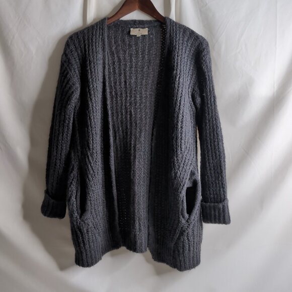 Berretti Women's Gray Knitted Sweater/Cardigan with Side Pockets, Small - Picture 1 of 6